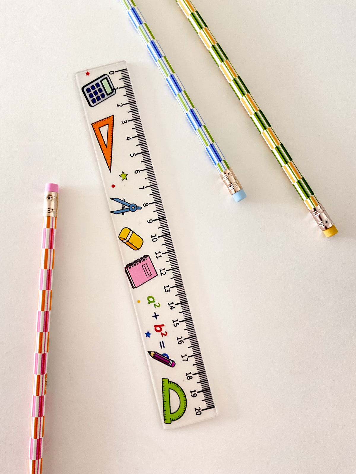 Maths themed ruler