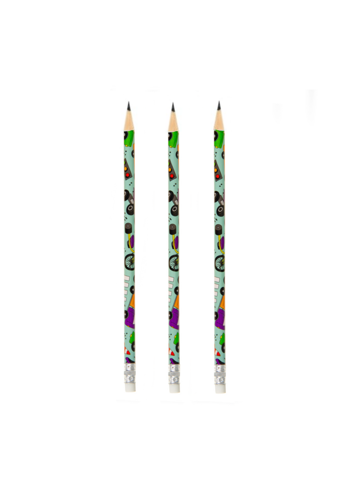 3 x traffic pencils