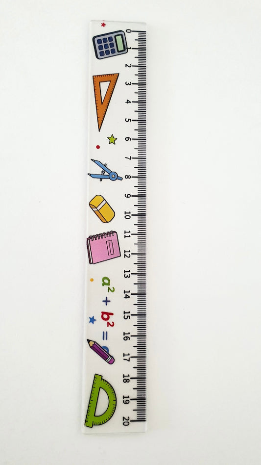 Maths themed ruler