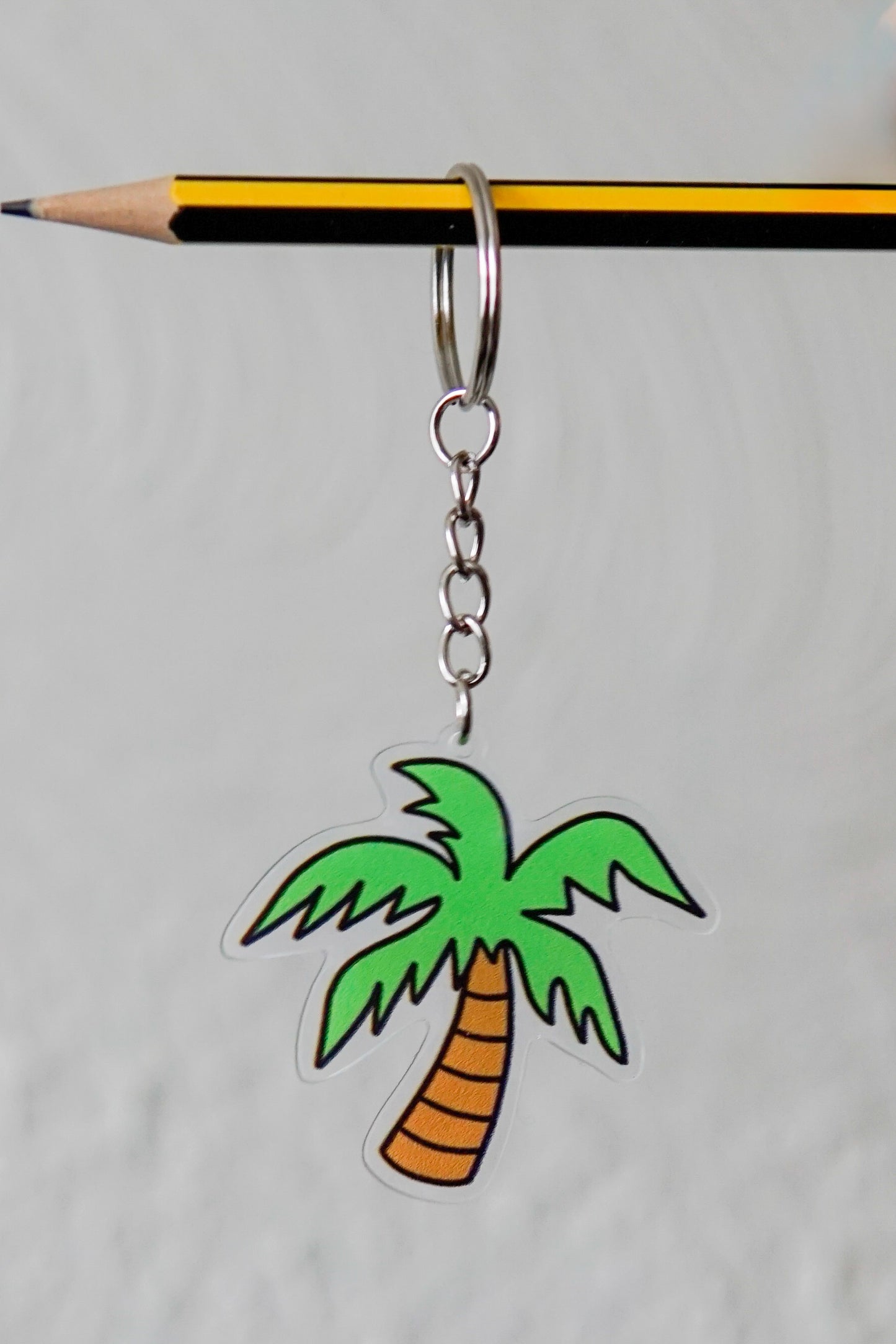Palm tree keyring