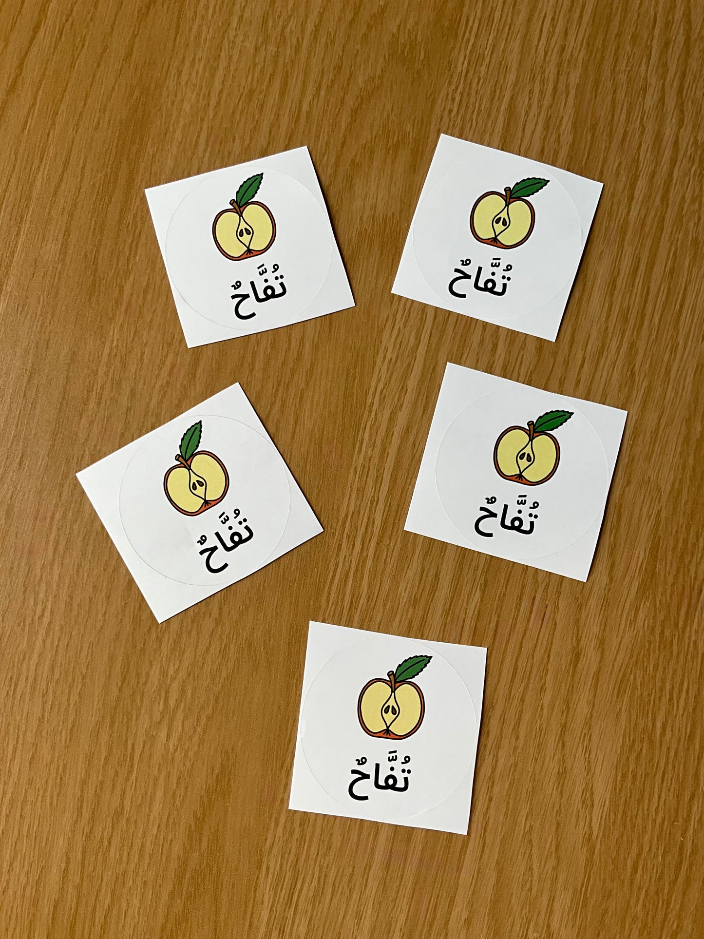 5 x Apple stickers