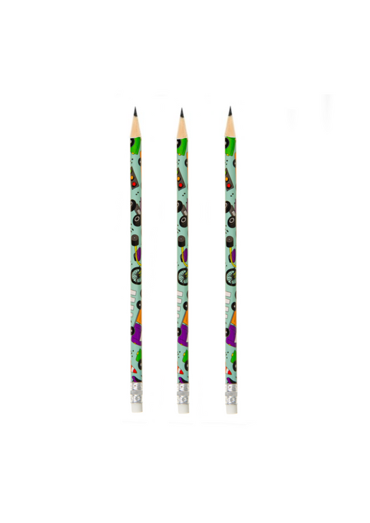 3 x traffic pencils