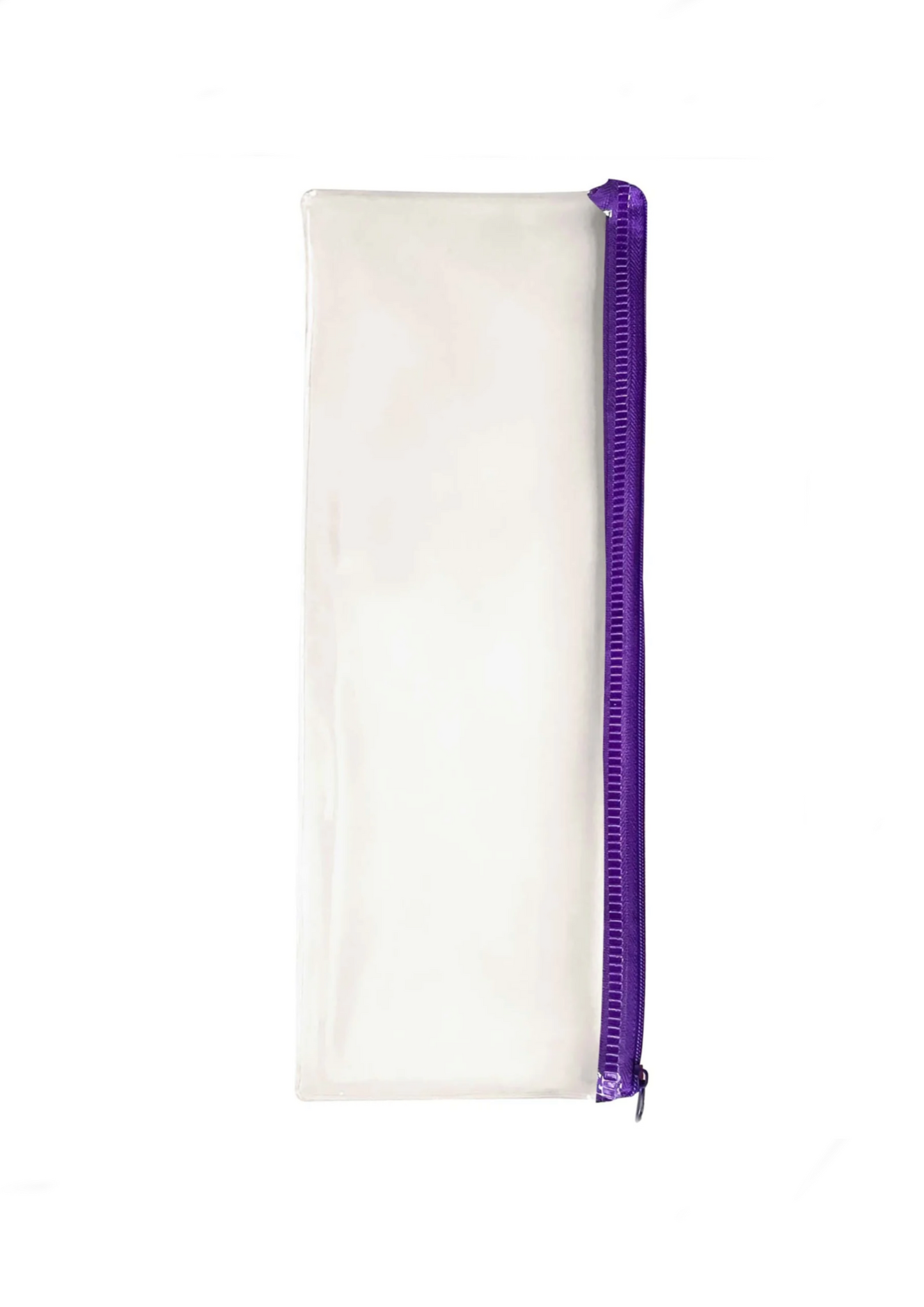 LARGE purple exam pencil case 13x5"